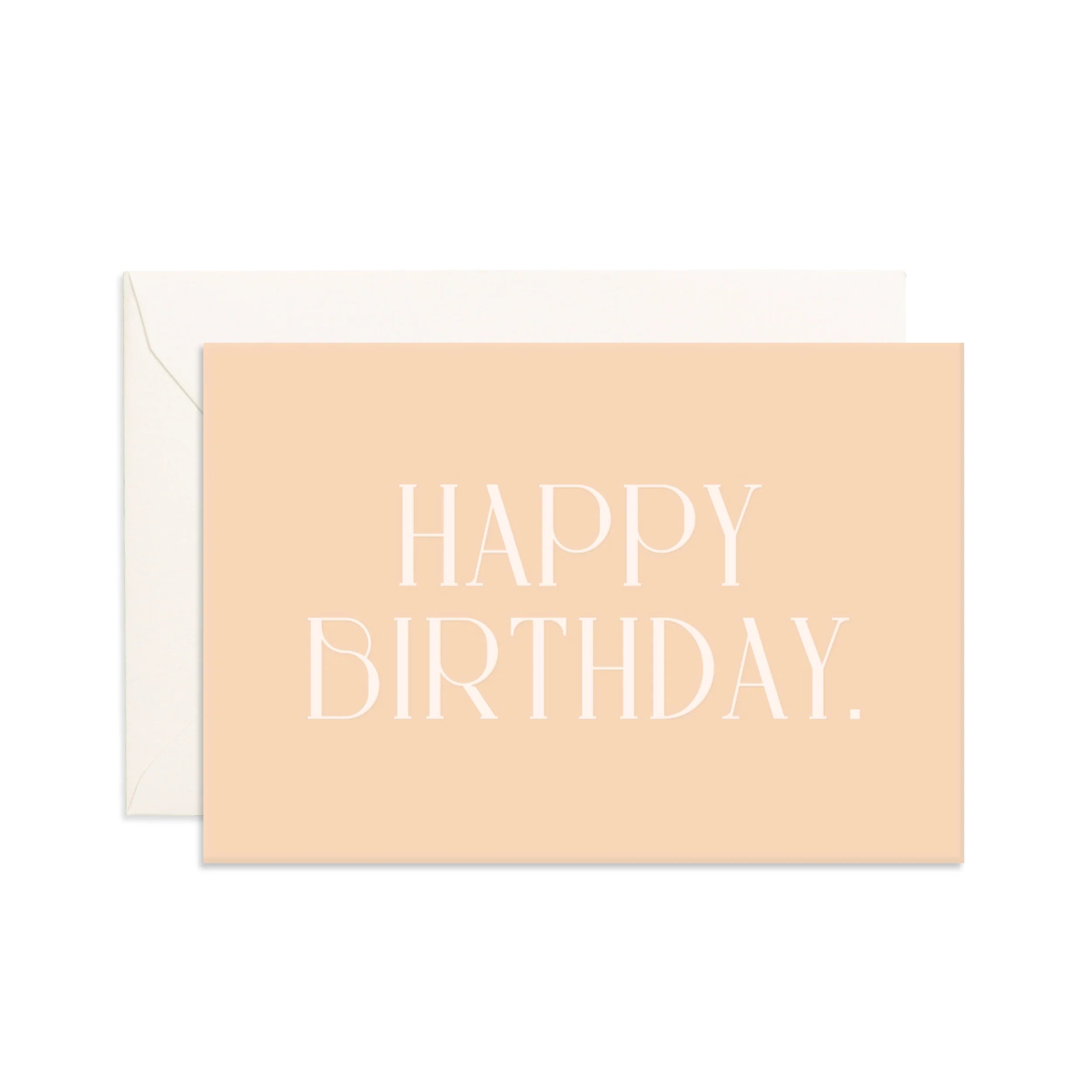 Happy Birthday Cream - Mini Greeting Card
