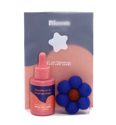 Raspberry & Pomegranate - Felt Air Freshener