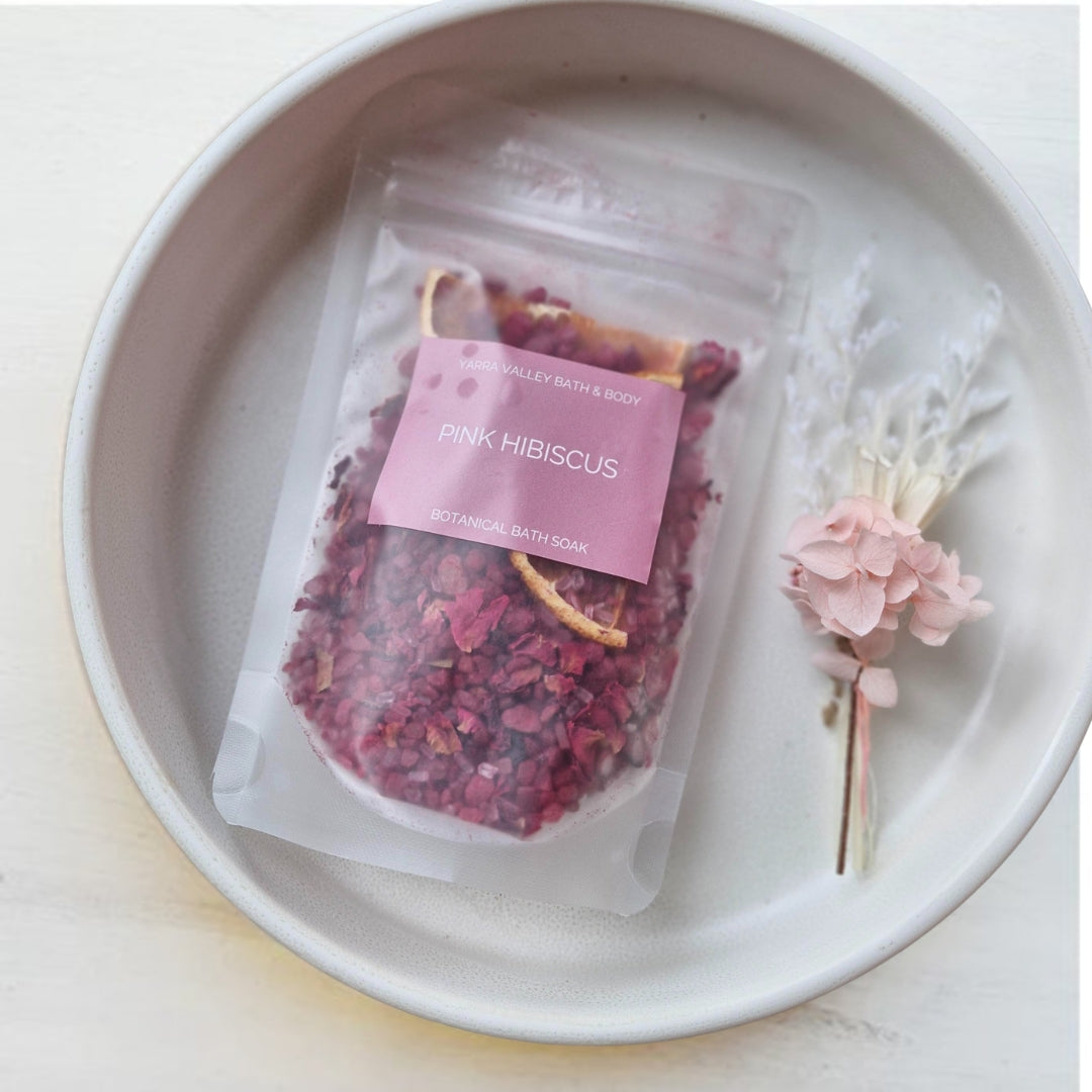 Yarra Valley Bath Soak - Pink Hibiscus