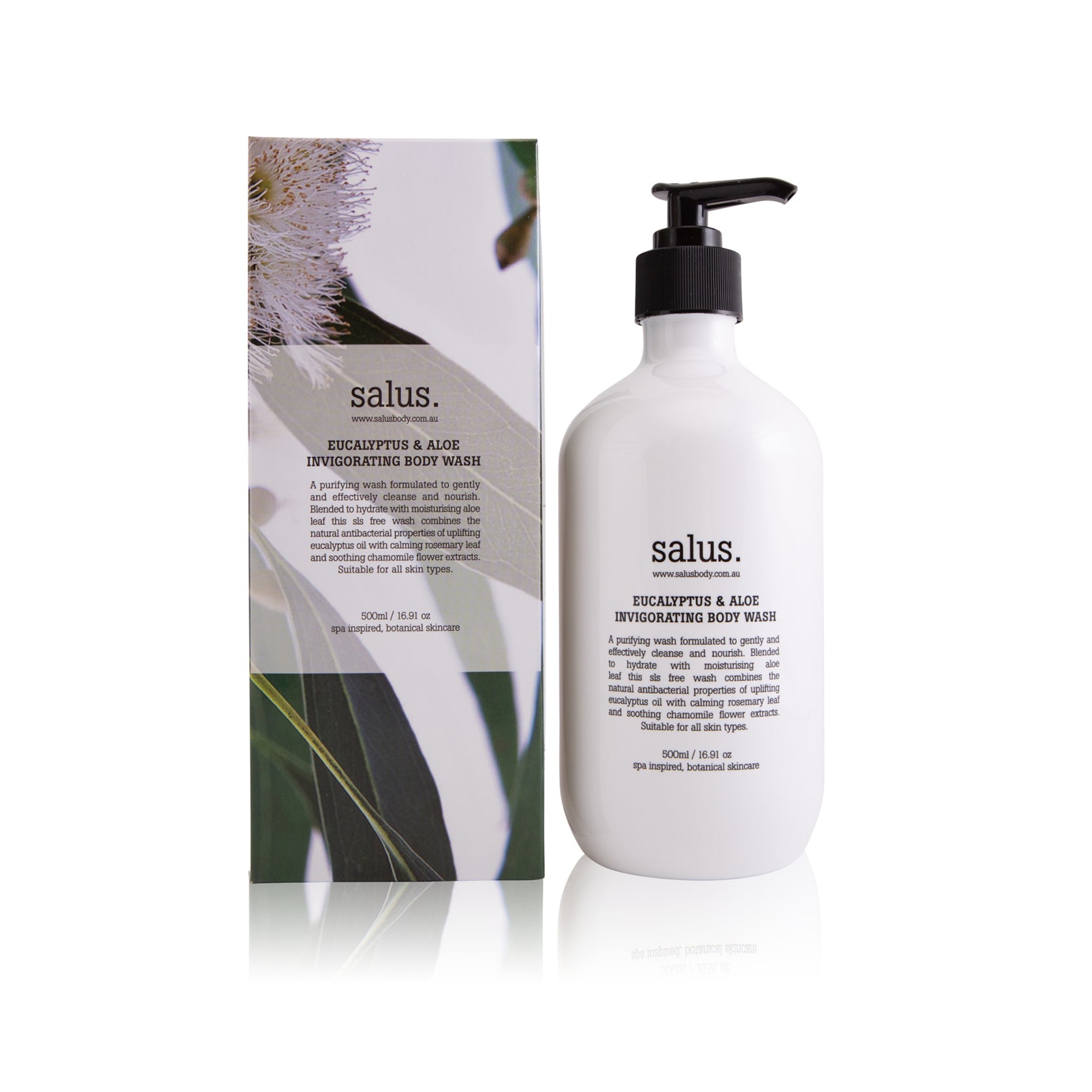 Eucalyptus & Aloe Invigorating Body Wash 500mL
