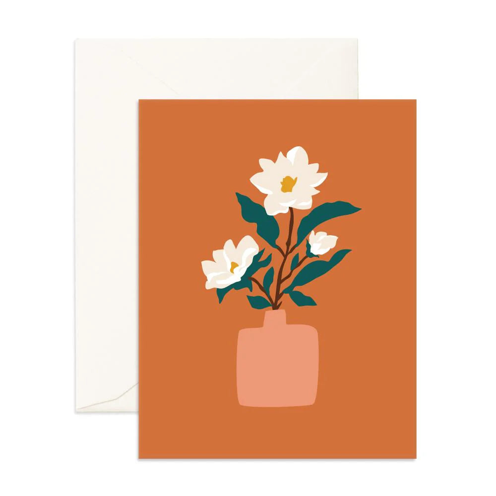 Flower Vase - Greeting Card