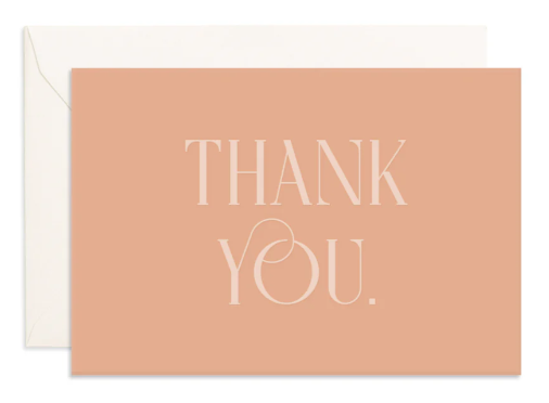 Thank You Emboss - Mini Greeting Card