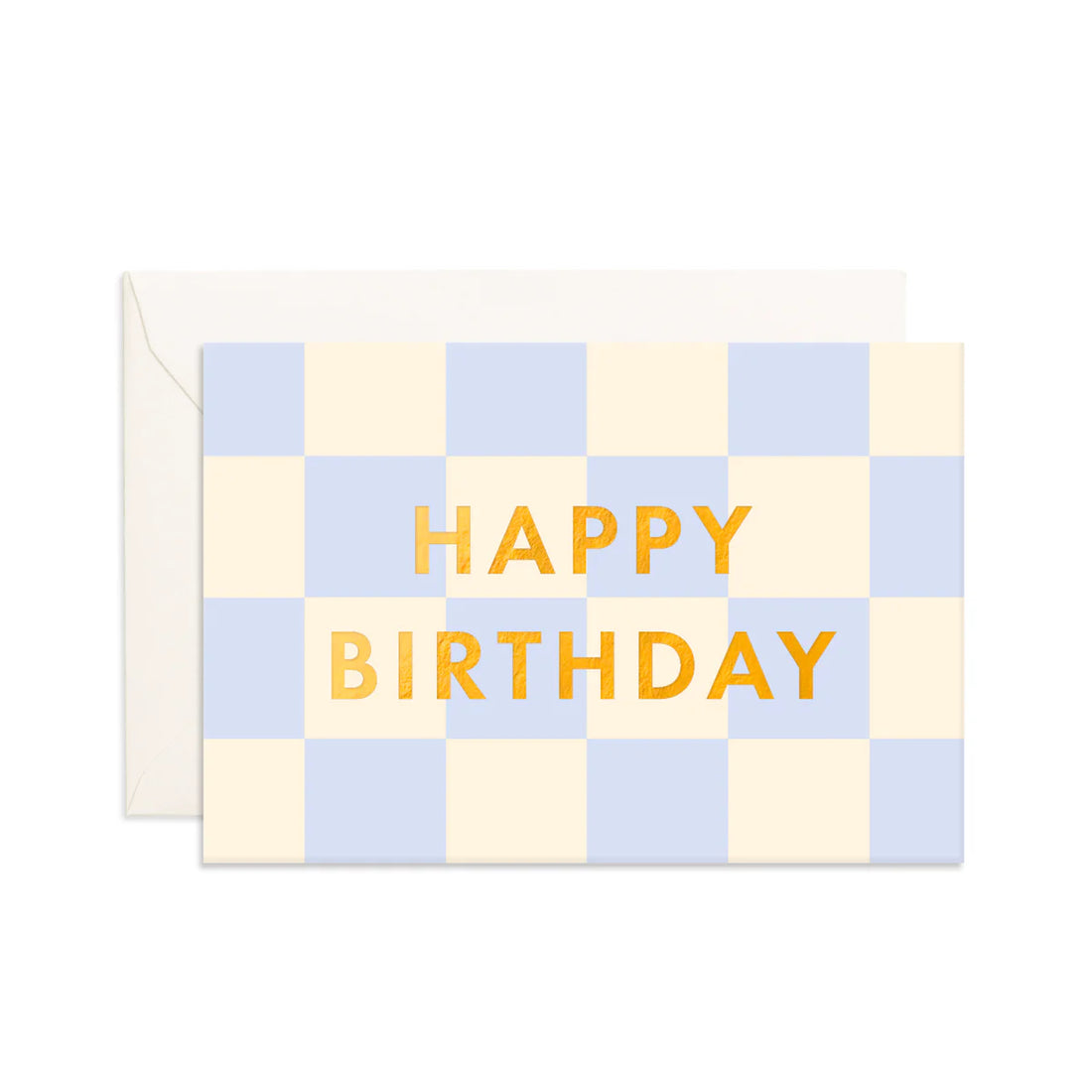 Happy Birthday Checkered - Mini Greeting Card