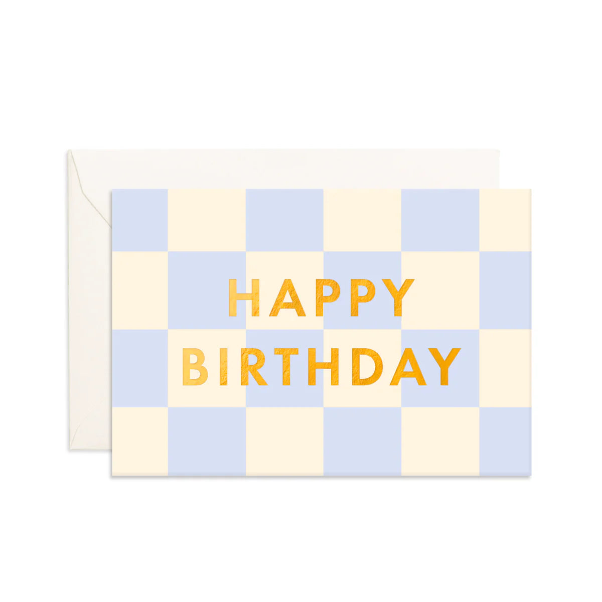 Happy Birthday Checkered - Mini Greeting Card